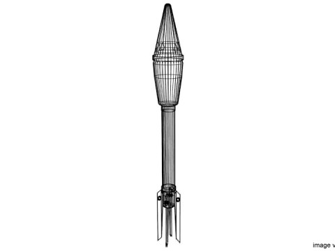 Rocket Launcher Projectile - M7A1 3D-Modell