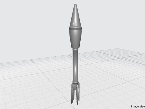 Rocket Launcher Projectile - M7A1 3D-Modell