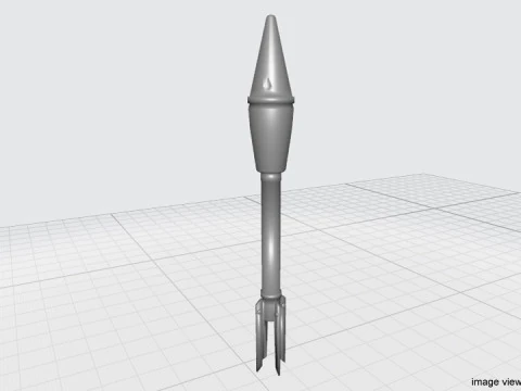 Rocket Launcher Projectile - M7A1 3D Model