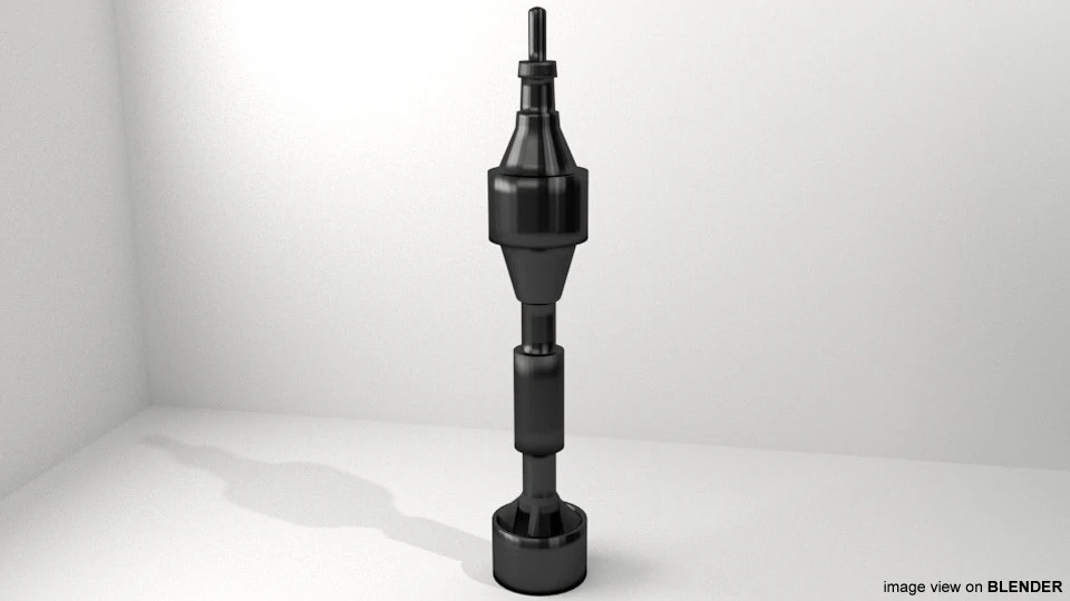 Rocket Launcher Projectile - Raketenpanzerhaust 88mm HEAT 3D Model .c4d .max .obj .3ds .fbx .stl .blend 