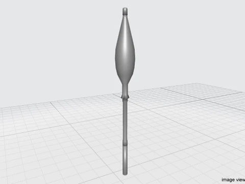 Rocket Launcher Projectile - RPG PG 7VL 3D Model