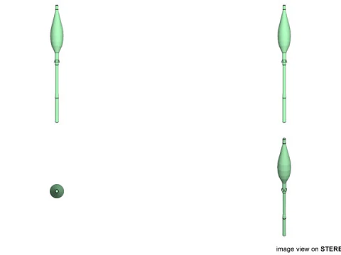 Rocket Launcher Projectile - RPG PG 7VL 3D Model