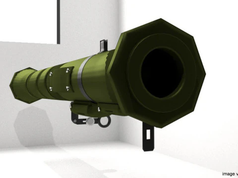Shoulder-fired Missile - AT-4 3D Model