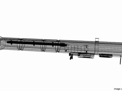 Shoulder-fired Missile - AT-4 3D Model