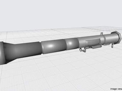 Shoulder-fired Missile - AT-4 Model 3D