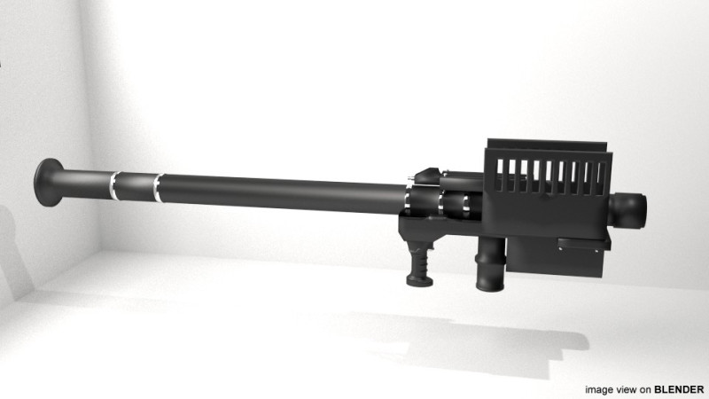 Shoulder-fired Missile - FIM-92 Stinger 3D Model .c4d .max .obj .3ds .fbx .stl .blend 