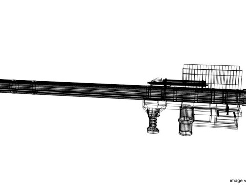 Shoulder-fired Missile - FIM-92 Stinger 3D Model