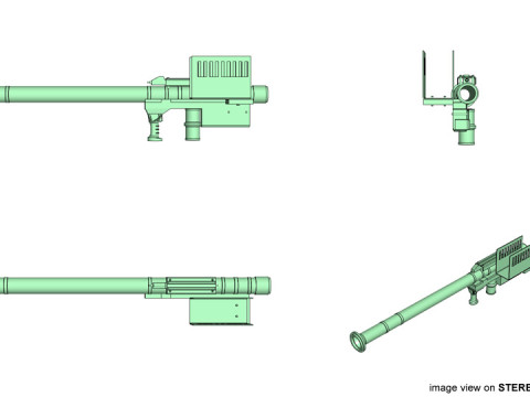 Shoulder-fired Missile - FIM-92 Stinger 3D Model