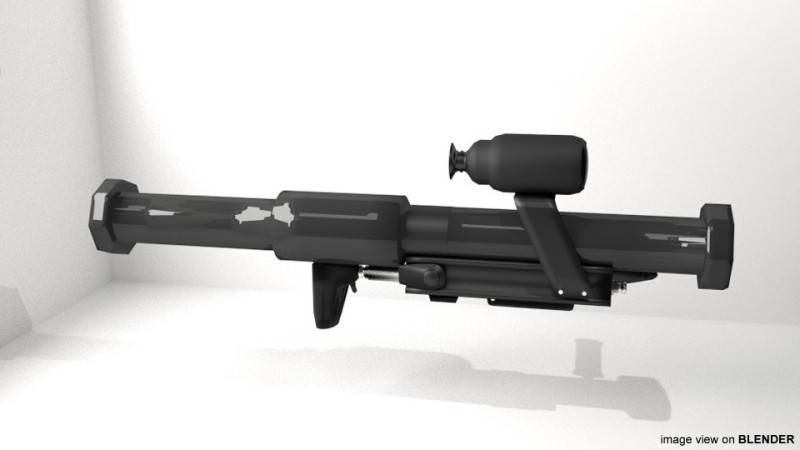 Shoulder-fired Missile - Panzerfaust3 3Dモデル .c4d .max .obj .3ds .fbx .stl .blend 