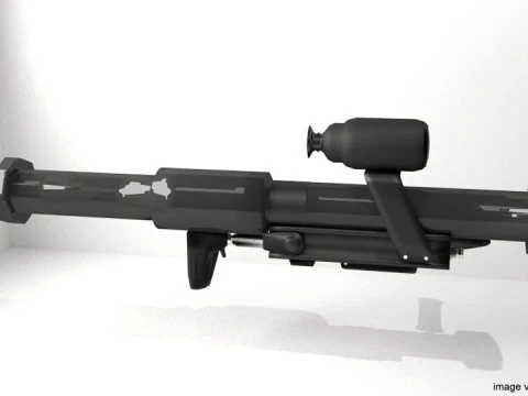 Rudal yang ditembakkan dari bahu - Panzerfaust 3 Model 3D