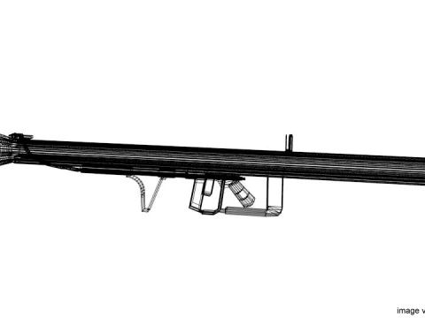 Misil disparado desde el hombro - Raketen Panzerbuchse Modelo 3D