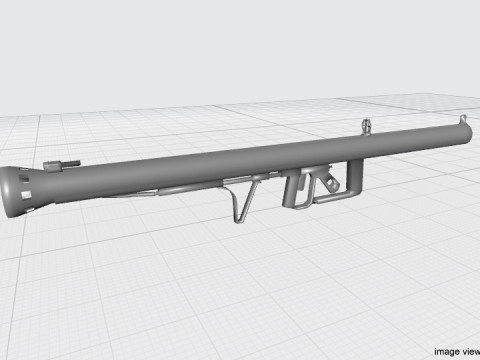 Shoulder-fired Missile - Raketenpanzerbuchse 3D-Modell