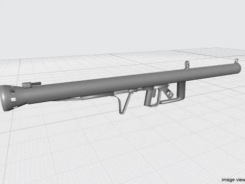 Misil disparado desde el hombro - Raketen Panzerbuchse Modelo 3D