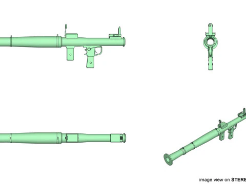 Shoulder-fired Missile - RPG 3D Model