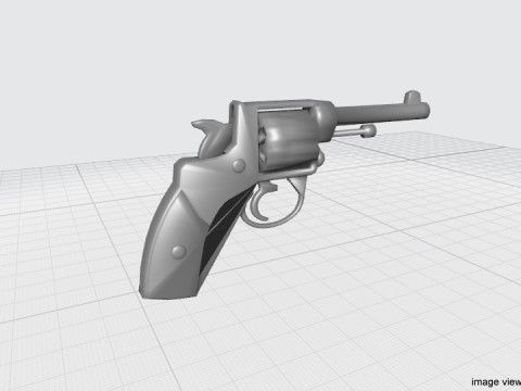 Revolver - Handgun Type 1 3D Model