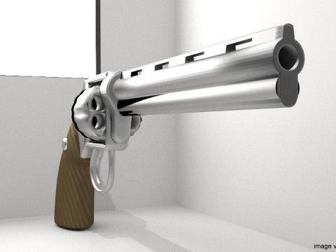 Revolver - Handgun Type 2 3D मॉडल
