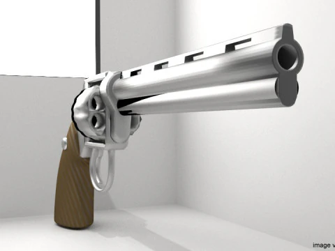 Revolver - Handgun Type 2 3D Model