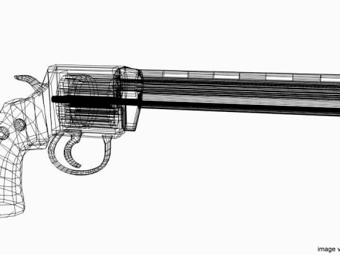 Revolver - Handgun Type 2 3D मॉडल