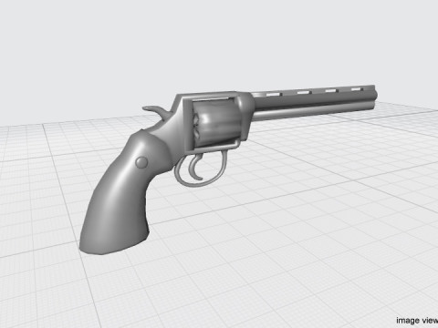 Revolver - Handgun Type 2 3D मॉडल