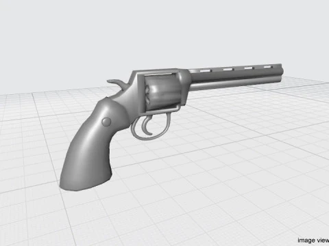 Revolver - Handgun Type 2 3D Model