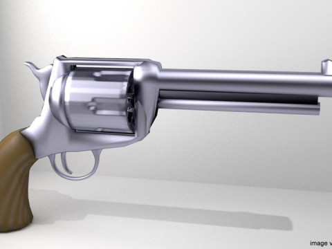 Revolver - Handgun Type 4 3D Model