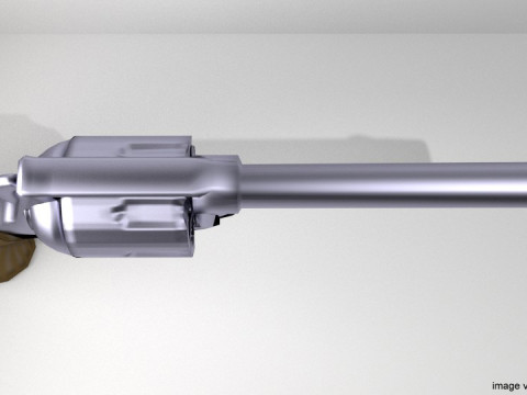 Revolver - Handgun Type 4 3D Model