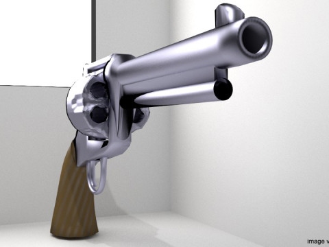 Revolver - Handgun Type 4 3D Model