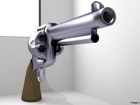 Revolver - Pistola tipo 4 Modello 3D