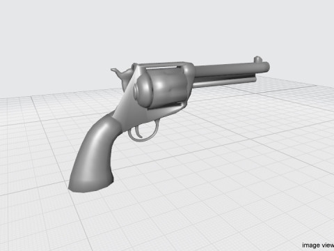Revolver - Handgun Type 4 3D Model