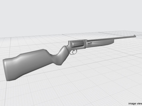 Revolver - Rifle Type 1 3D 模型