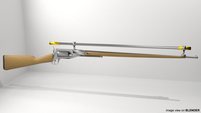 Revolver - Rifle Type 2 Modèle 3D .c4d .max .obj .3ds .fbx .stl .blend 