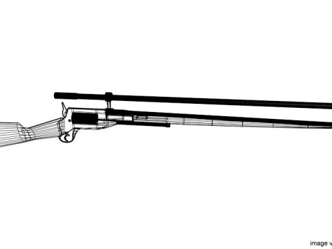 Revolver - Rifle Type 2 3D Model