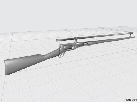 Revolver - Rifle Type 2 3D Model