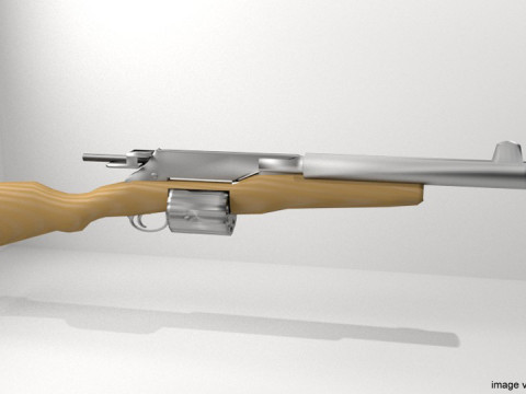 Revolver - Shortgun Type 1 3D Model