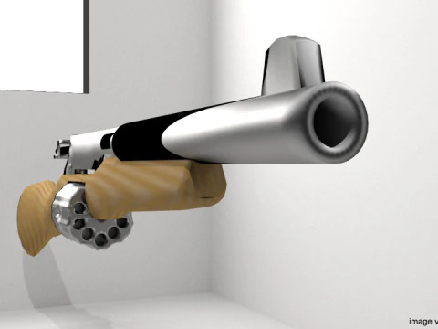 Revolver - Shortgun Type 1 3D Model
