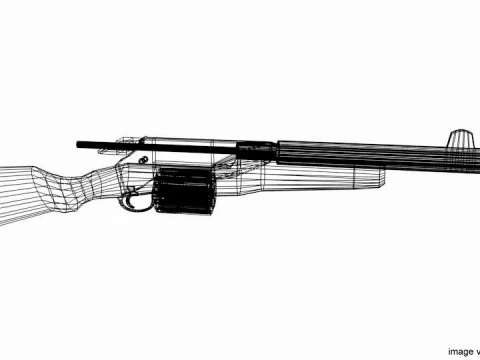 Revolver - Shortgun Type 1 3D Model