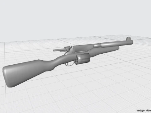 Revolver - Shortgun Type 1 3D Model