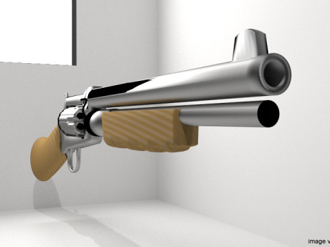 Revolver - Shortgun Type 2 3D Model