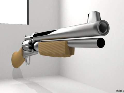 Revolver - Shortgun Type 2 3D Model