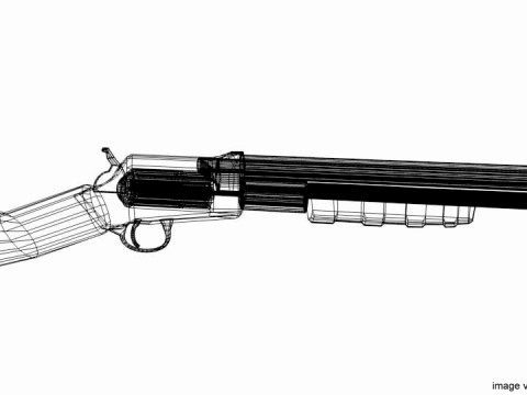 Revolver - Shortgun Type 2 3D Model