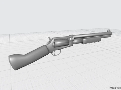Revolver - Shortgun Type 2 3D Model