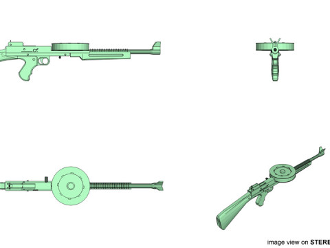 SMG - American 180 3Dモデル