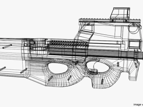 SMG - FN P90 3D Model