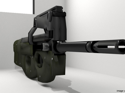 SMG - FN PS90 3Dモデル
