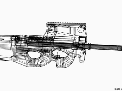 SMG - FN PS90 3Dモデル