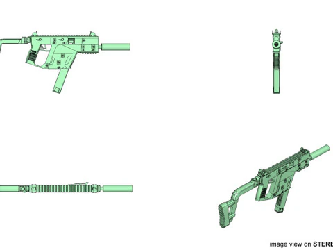 SMG - KRISS vector CRB 3D Model