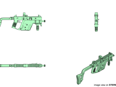 SMG - KRISS Vector SBR 3D 모델