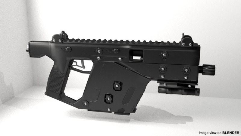 SMG - KRISS Vector SDP 3Dモデル .c4d .max .obj .3ds .fbx .stl .blend 