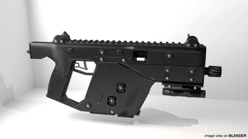 SMG - KRISS Vector SDP 3D Model .c4d .max .obj .3ds .fbx .stl .blend