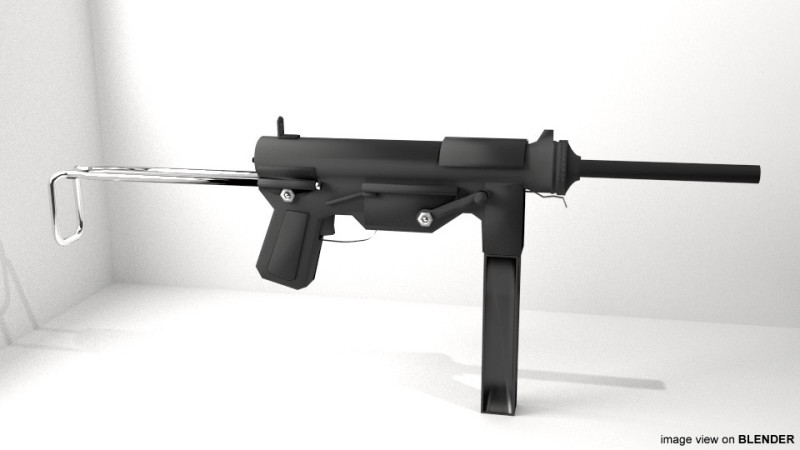 SMG - M3 The Greases Modèle 3D .c4d .max .obj .3ds .fbx .stl .blend 